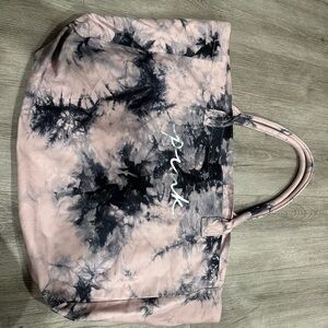 PINK Victoria's Secret Black and Pink Tote
